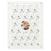 Glorie aan God Bijbelvers Kerstgroen Tafelkleed (Voorkant)