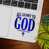 Glorie aan God Christelijk Sticker
