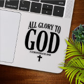Glorie aan God Christelijk Sticker