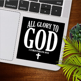 Glorie aan God Christelijk Sticker