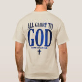 Glorie aan God Christelijk T-shirt (Achterkant)