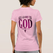 Glorie aan God Christelijk T-shirt (Achterkant)
