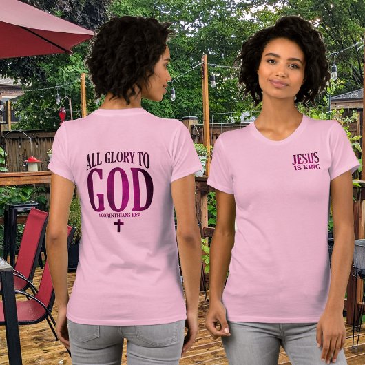Glorie aan God Christelijk T-shirt