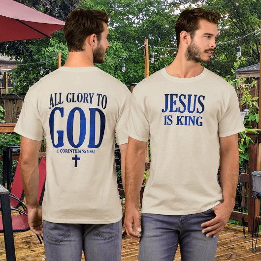 Glorie aan God Christelijk T-shirt