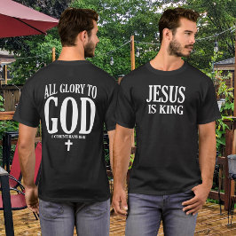 Glorie aan God Christelijk T-shirt