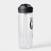 Glorie aan God Christelijk Waterfles (Voorkant)