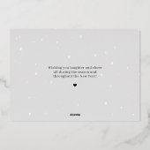 Glorie aan God ECHTE FOLIE Religieuze Kerst Kaart (Achterkant)