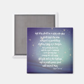 Glorie aan God Luke Bijbel Verzen Kerstmis Magneet (Voorkant / Achterkant)