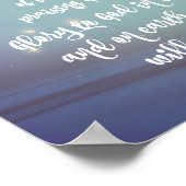 Glorie aan God Luke Bijbel Verzen Kerstmis Poster (Hoek)