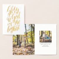 Glorie aan God religieuze handgeschreven Kerstmis