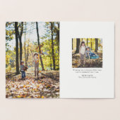 Glorie aan God religieuze handgeschreven Kerstmis Folie Kaarten (Binnen)