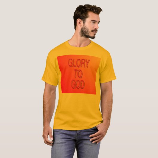 Glorie aan God T-Shirt (Voorkant volledig)