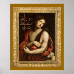 glorie aan het lam van de god ( grote 40x50 ) poster