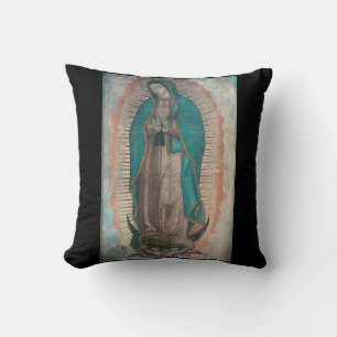 glorie aan onze dame van guadalupe die een kussen 