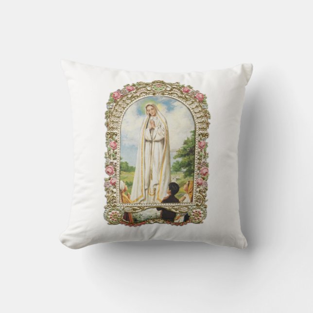 Glorie aan Onze Vrouwe van Fatima Kussen (Voorkant)