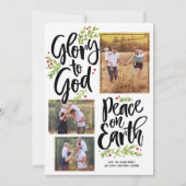 Glorie en Vrede | Kerstfotokaart Feestdagenkaart (Voorkant)