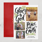 Glorie en Vrede | Kerstfotokaart Feestdagenkaart (Voorkant / Achterkant)
