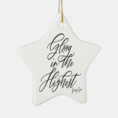 Glorie in het hoogste religieuze kerstornament keramisch ornament (Rechts)