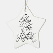 Glorie in het hoogste religieuze kerstornament keramisch ornament (Links)