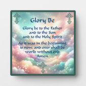 Glorie is gebed op een plaquette fotoplaat (Voorkant)