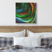 Glorie Modern Abstract Kunstpatroon Zwart-wit Canvas Afdruk (Insitu (Slaapkamer))