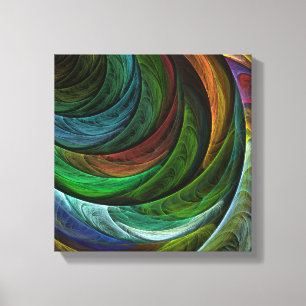 Glorie Modern Abstract Kunstpatroon Zwart-wit Canvas Afdruk
