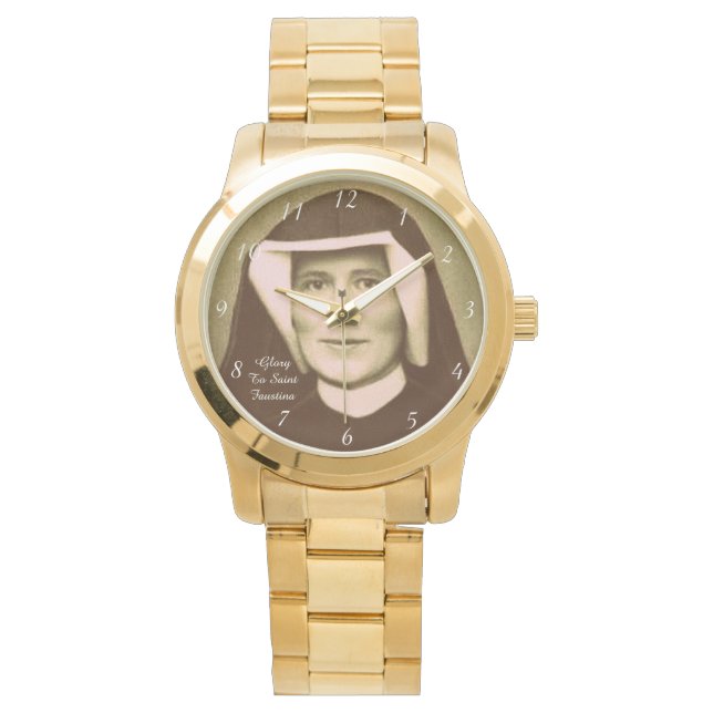 glorie van de heilige faustina horloge (Voorkant)