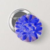 Glorie van de sneeuwschokkende blauwe Button (Voorkant /achterkant)