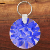 Glorie van de sneeuwschokkende blauwe Sleutelhange Sleutelhanger (Voorkant)