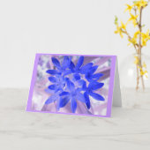 Glorie van de sneeuwschokkende blauwe Wenskaart Kaart (Gele Bloem)