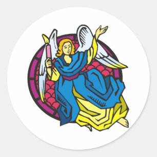 Glorierijke Engel Ronde Sticker