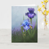 "Glorierijke Gebaarde Irissen II " Kaart (Gele Bloem)