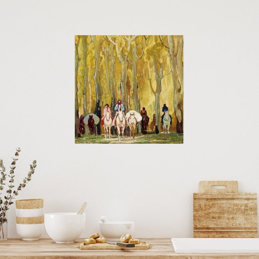 "Glorietta" door W Herbert Dunton Poster (Keuken)