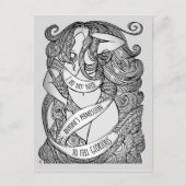 Glorieus Briefkaart in grijs (Voorkant)