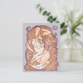 Glorieus Briefkaart in het Lila (Staand voorkant)