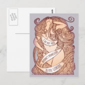 Glorieus Briefkaart in het Lila (Voorkant / Achterkant)