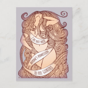 Glorieus Briefkaart in het Lila