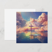 Glorieus Christelijk Cross Wenskaart Feestdagenkaart (Voorkant / Achterkant)