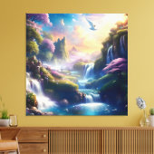 Glorieus hemels mooi landschap 3 canvas afdruk (Insitu (Woonkamer))