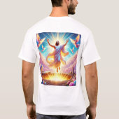 Glorieuze 3D-opstanding van onze Heer Jezus Christ T-shirt (Achterkant)