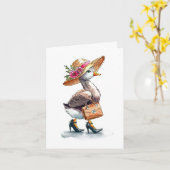 glorieuze gans kaart (Gele Bloem)