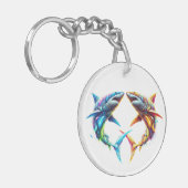 glorieuze haai sleutelhanger (Voorkant Links)