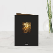 Glorieuze Inspirerend zonsondergang met zonnestral Kaart (Achterkant)