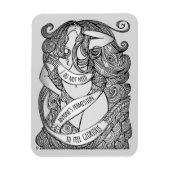 Glorieuze magneet in grijs (Verticaal)