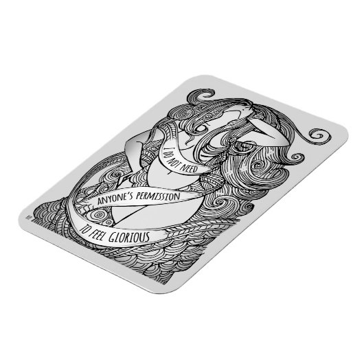 Glorieuze magneet in grijs (Linkerzijde)