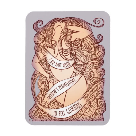 Glorieuze Magneet in Lila (Verticaal)