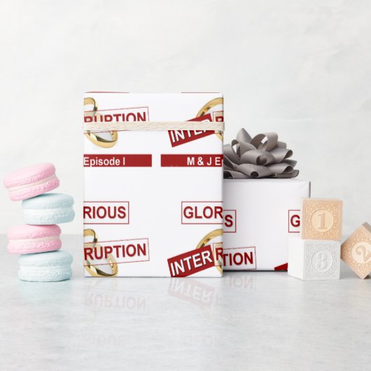 Glorieuze onderbreking: een gouden begin cadeaupapier (Baby Shower)