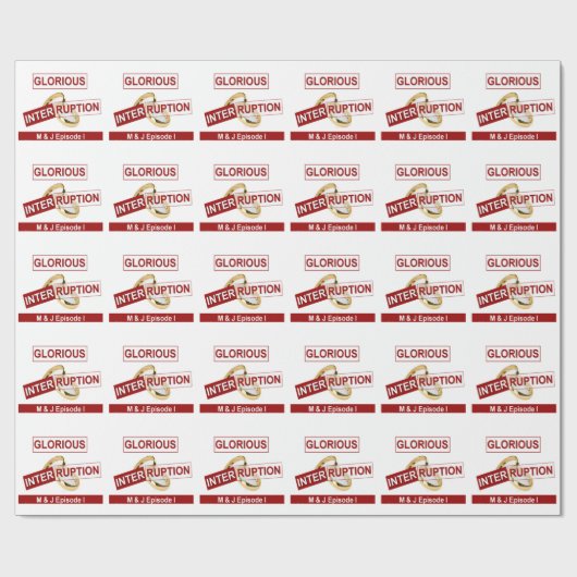 Glorieuze onderbreking: een gouden begin cadeaupapier (Vlak)