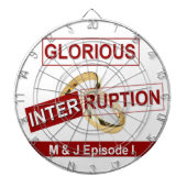 Glorieuze onderbreking: een gouden begin dartbord (Voorkant)