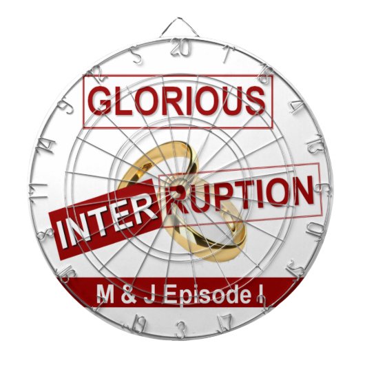 Glorieuze onderbreking: een gouden begin dartbord (Voorkant)